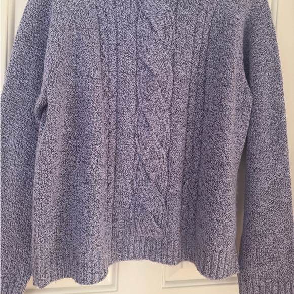 Carolyn Taylor Purple Knit Turtleneck Sweater - Picture 5 of 8